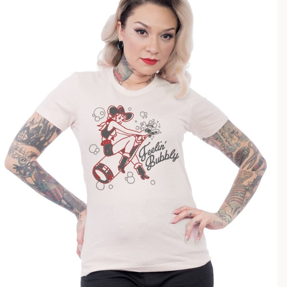 Bottle Rocket Tee Cowgirl Pinup Steady Clothing